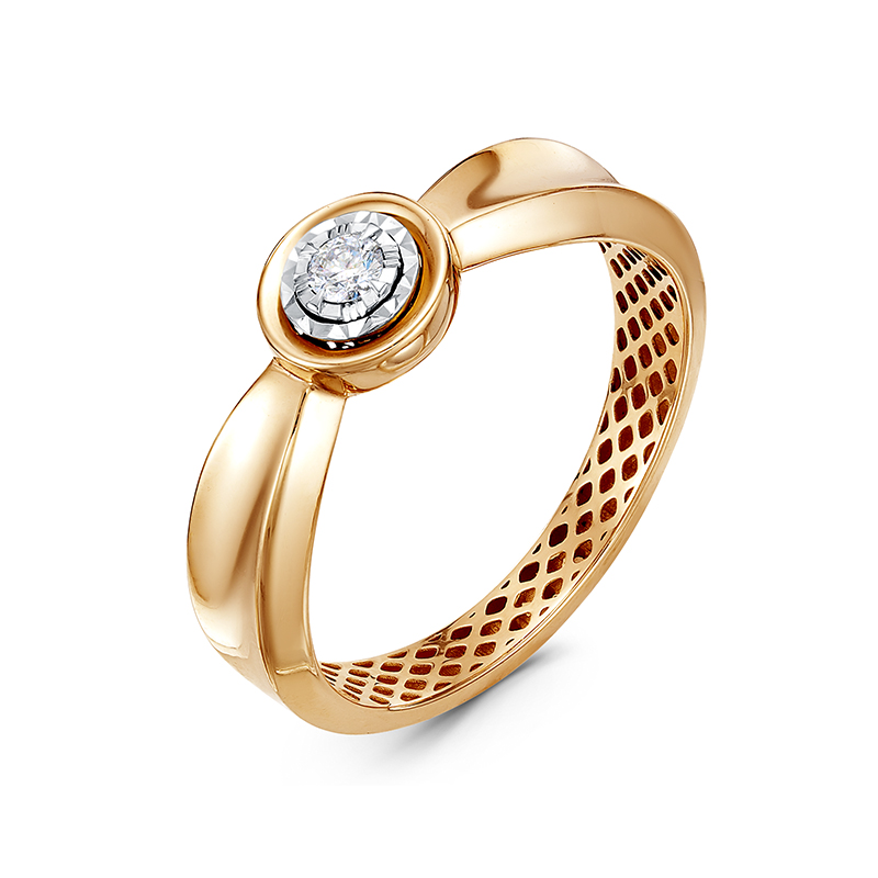 Кольцо, золото, бриллиант, ди110647р